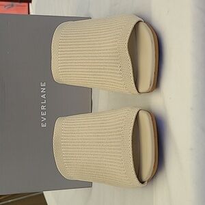 Everlane Cream/Bone The Glove Mule in Reknit Size 7